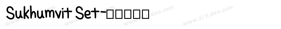 SukhumvitSet字体转换