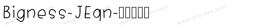 Bigness-JEqn字体转换