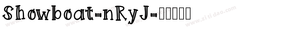Showboat-nRyJ字体转换