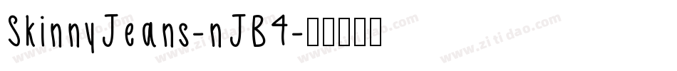 SkinnyJeans-nJB4字体转换