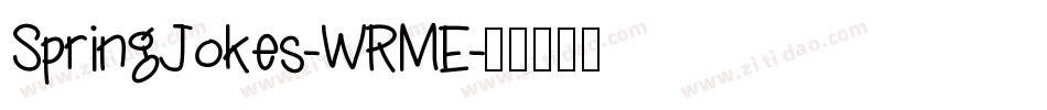 SpringJokes-WRME字体转换