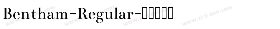 Bentham-Regular字体转换