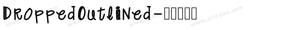 DroppedOutlined字体转换