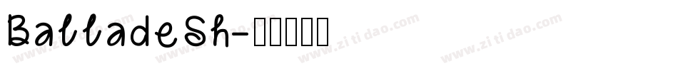 BalladeSh字体转换