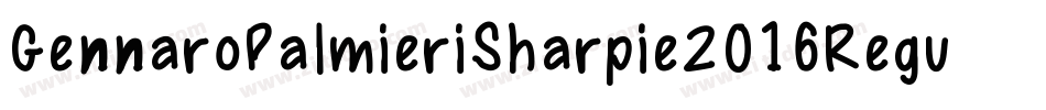 GennaroPalmieriSharpie2016Regular-BAJn字体转换
