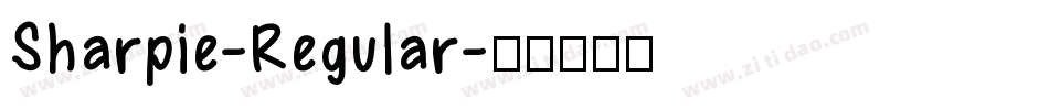 Sharpie-Regular字体转换