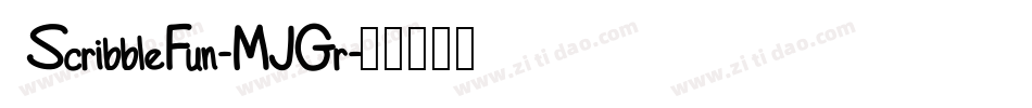 ScribbleFun-MJGr字体转换