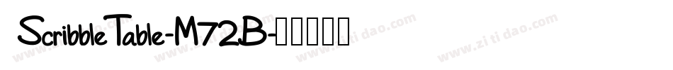 ScribbleTable-M72B字体转换