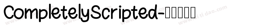 CompletelyScripted字体转换