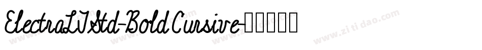 ElectraLTStd-BoldCursive字体转换