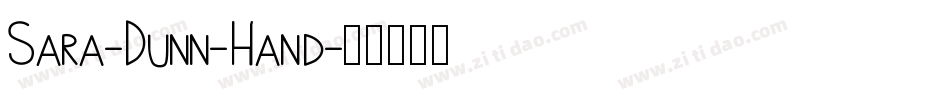 Sara-Dunn-Hand字体转换