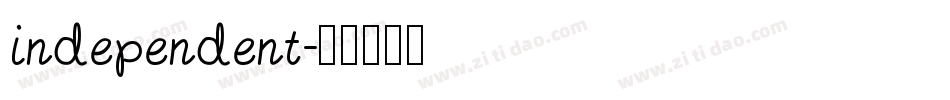 INDEPENDENT字体转换