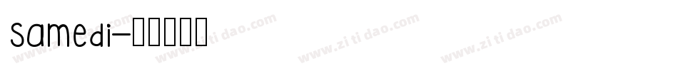 samedi字体转换