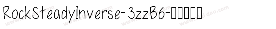 RockSteadyInverse-3zzB6字体转换