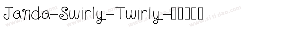 Janda-Swirly-Twirly字体转换
