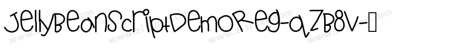 JellyBeanScriptDemoReg-qZB8V字体转换