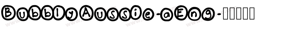 BubblyAussie-aEng字体转换