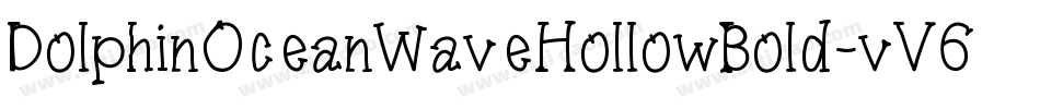 DolphinOceanWaveHollowBold-vV6A字体转换