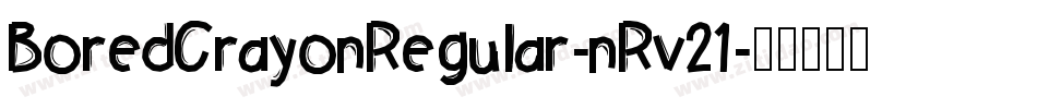 BoredCrayonRegular-nRv21字体转换