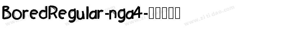 BoredRegular-nga4字体转换