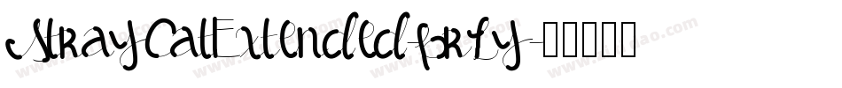 StrayCatExtended-prLy字体转换