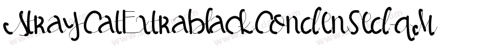 StrayCatExtrablackCondensed-qMq6字体转换