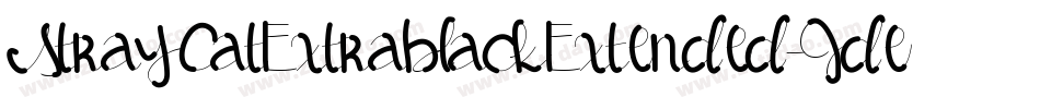 StrayCatExtrablackExtended-JdeB字体转换