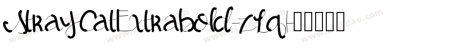 StrayCatExtrabold-zLq1字体转换