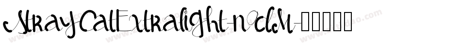 StrayCatExtralight-n9dM字体转换