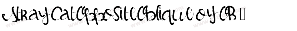 StrayCatOppositeOblique-oYOB字体转换