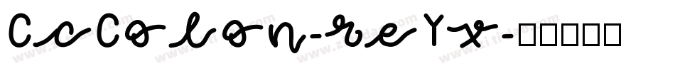 CcColon-reYx字体转换