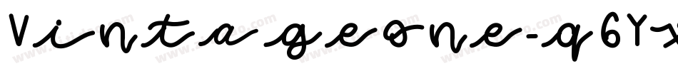 Vintageone-q6Yx字体转换