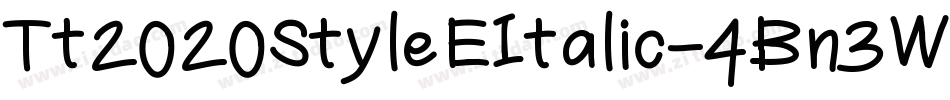 Tt2020StyleEItalic-4Bn3W字体转换