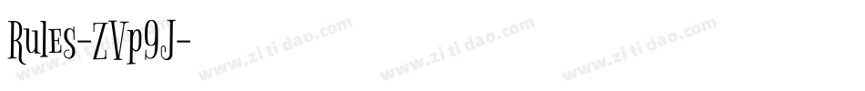 Rules-ZVp9J字体转换