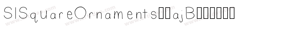SlSquareOrnaments-1ajB字体转换