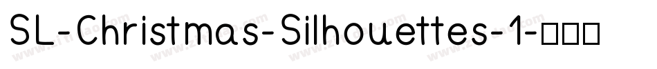 SL-Christmas-Silhouettes-1字体转换