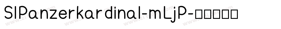 SlPanzerkardinal-mLjP字体转换