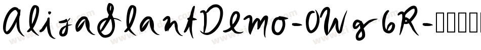 AlisaSlantDemo-0Wg6R字体转换