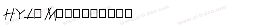 HYLeMiao字体转换