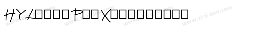 HYLiangPinXian字体转换