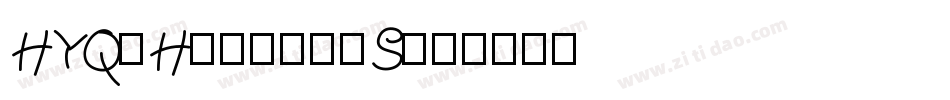 HYQiHei-100S字体转换