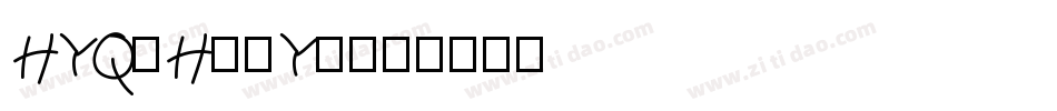 HYQiHeiY1字体转换
