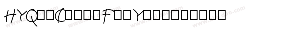 HYQinChuanFeiYing字体转换