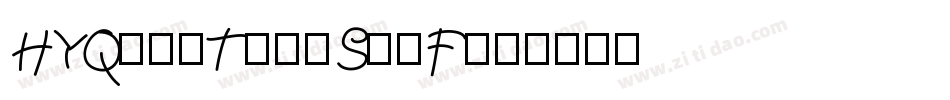 HYQuanTangShiF字体转换