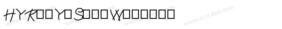 HYRuiYiSongW字体转换