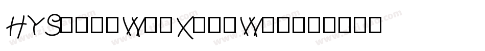 HYShangWeiXiaoWan字体转换