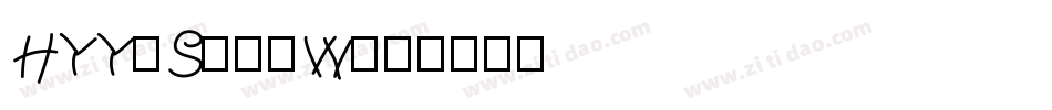 HYYiSongW字体转换