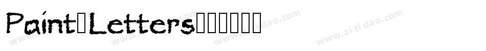 Paint-Letters字体转换