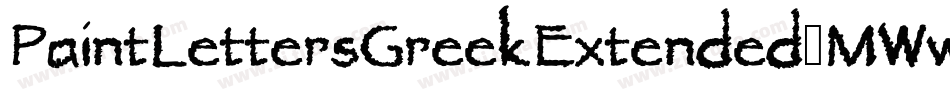 PaintLettersGreekExtended-MWwP字体转换