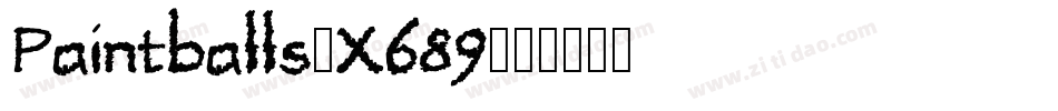 Paintballs-X689字体转换